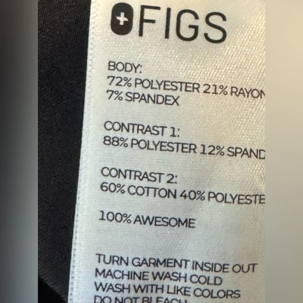 FIGS Women Scrub Pants S Black Jogger Zamora Drawstring STYLE#: W18SW2005 - Picture 11 of 15